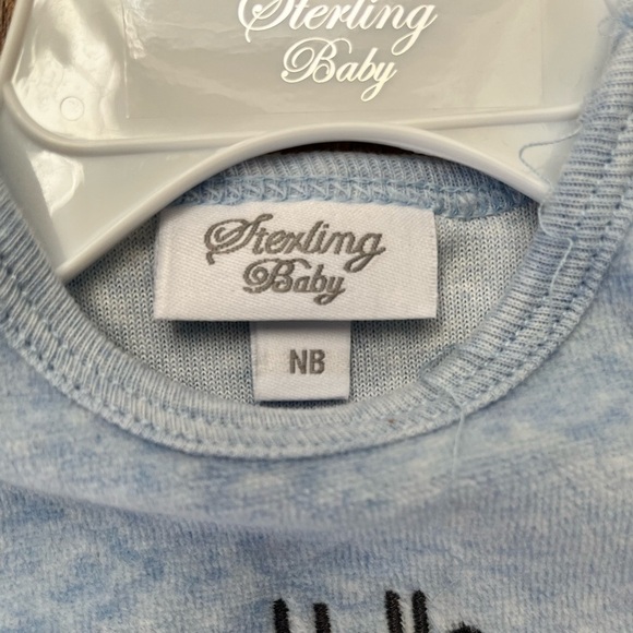 Nwt sterling baby “hello, I’m new here” footsie one piece newborn… - Picture 5 of 6
